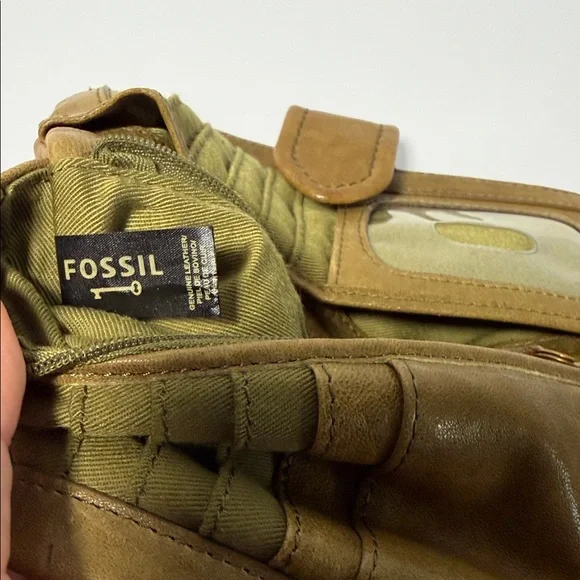 Vintage Fossil Olive Green Soft Leather Wallet - Picture 6 of 15